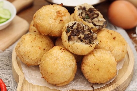 Cách làm bánh rán mặn vỏ giòn tan, nhân thơm ngọt