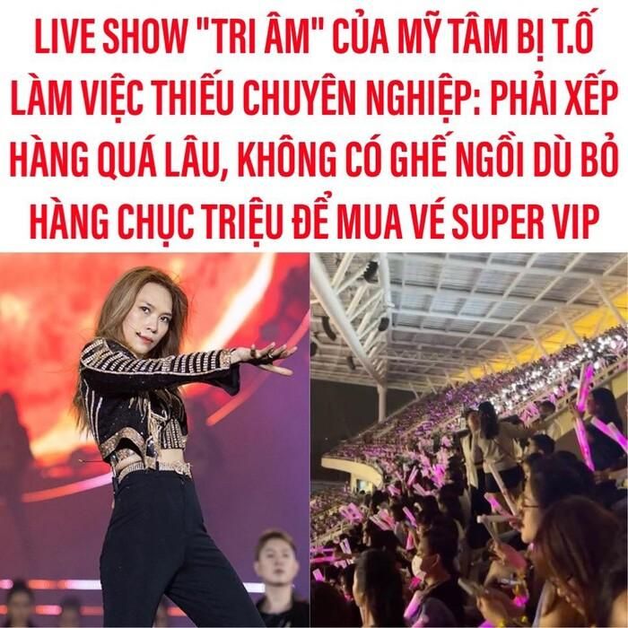 Mỹ Tâm đích thân lên tiếng khi bị fan khiếu nại mua vé VIP nhưng phải đứng hành lang-3