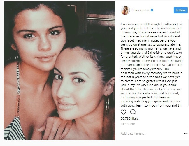 Selena Gomez và Francia Raisa: Tình bạn 15 năm tựa cổ tích, hiến thận cứu giúp lúc bệnh tật, ai dè đầy drama đằng sau-4