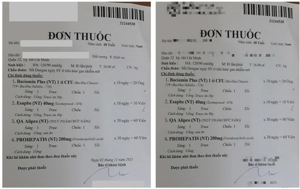 Sở Y tế TP HCM thông tin về vụ sốt xuất huyết được kê đơn thực phẩm chức năng-1