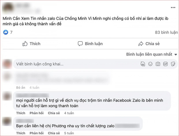 Thực hư dịch vụ đọc trộm tin nhắn trên facebook, zalo?-2