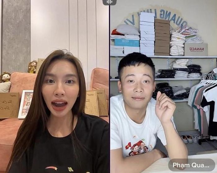 Hoa hậu Thùy Tiên lấy hình Quang Linh Vlogs làm ảnh đại diện trang cá nhân: Thuyền muốn chìm cũng khó-1