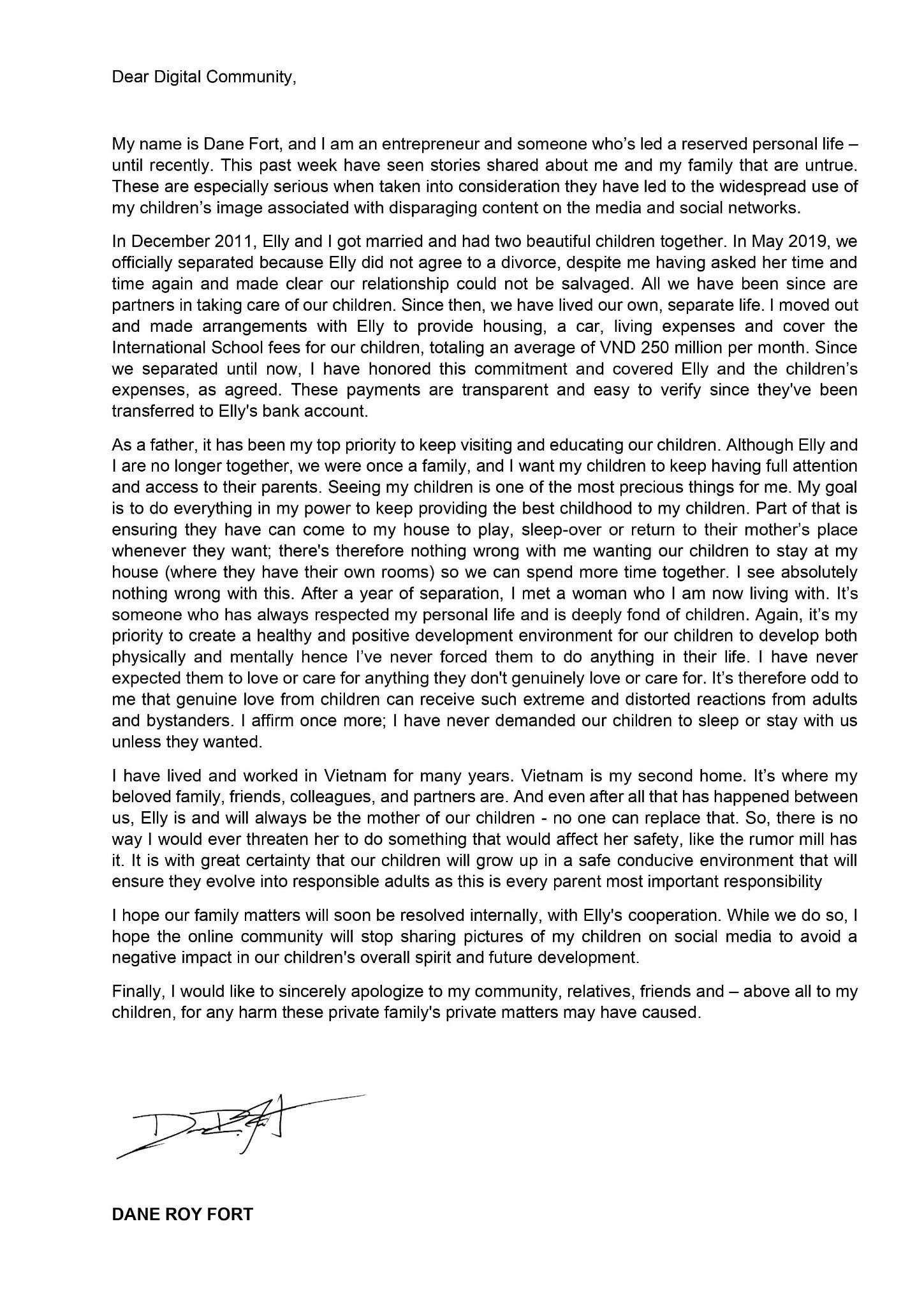 Chồng Elly Trần chính thức lên tiếng về ồn ào với vợ, khẳng định chỉ là đối tác-2