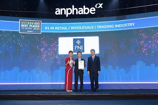 PNJ dẫn đầu ‘Nơi làm việc tốt nhất Việt Nam’ ngành bán lẻ