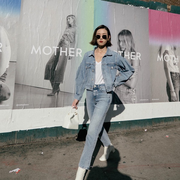 10 cách mặc áo khoác denim cho chị em ngoài 30 tuổi-1