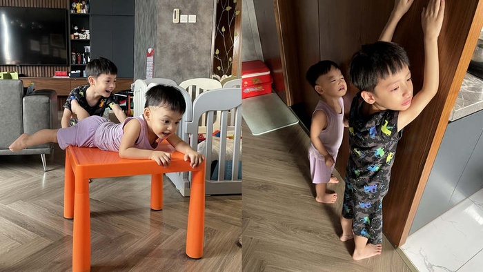 Vợ chồng Độ Mixi dạy con xin lỗi đồ vật khi va chạm khiến mọi người bất ngờ-1