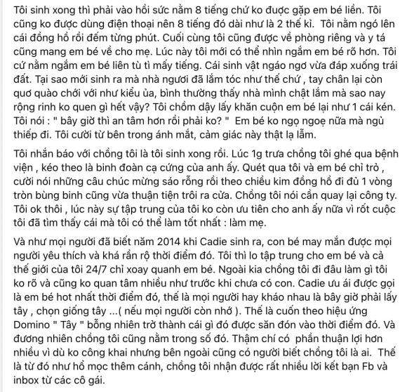 Elly Trần kể chuyện đi sinh con một mình và màn thác loạn tập thể của chồng khi bầu bé thứ 2-2