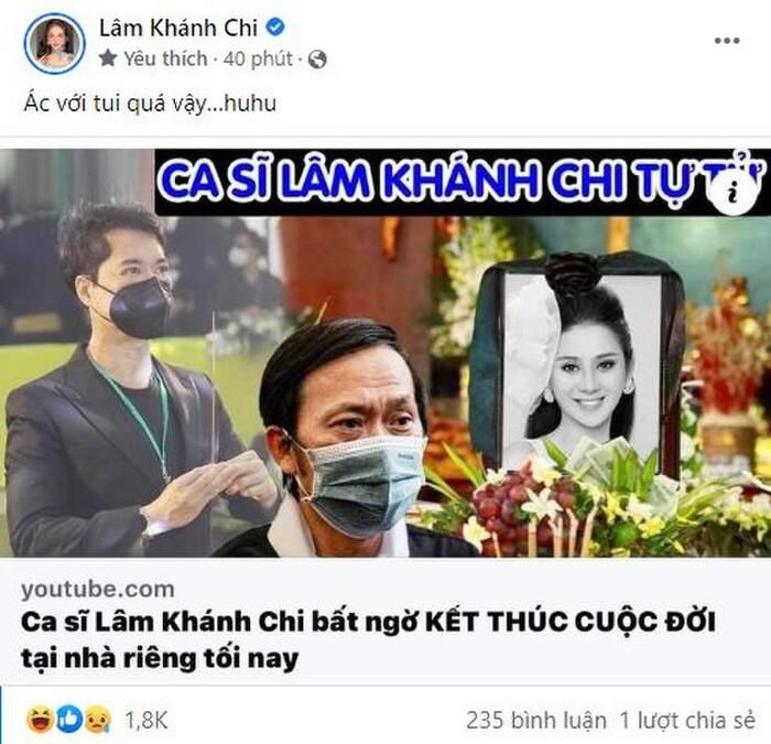 Vừa phẫu thuật thanh quản chưa lâu, Lâm Khánh Chi khóc thét vì bị nghi đã kết thúc cuộc đời-2