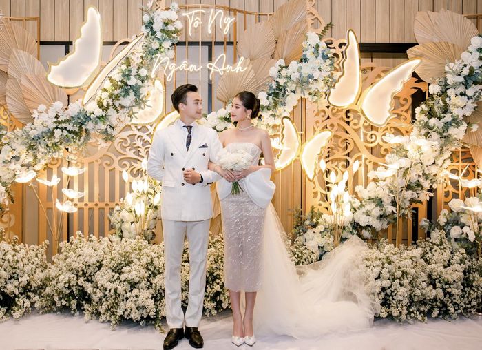 Chồng MC nổi tiếng khiêu vũ cùng hoa hậu Ngân Anh trong đám cưới-1