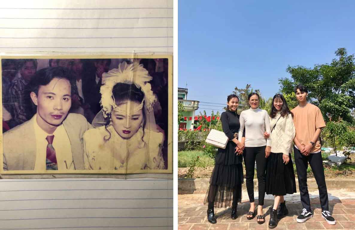 Cô gái mặc lại váy cưới của mẹ gây chú ý: Kỉ niệm vô giá mẹ từng không cho mình đụng vào”-4