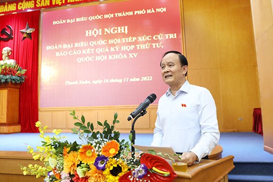 Chủ tịch HĐND Thành phố Nguyễn Ngọc Tuấn tiếp xúc cử tri sau Kỳ họp thứ 4, Quốc hội khóa XV