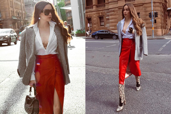 Hà Hồ 20 năm 1 tình yêu với quần da bó chẽn bóng như bôi mỡ-11