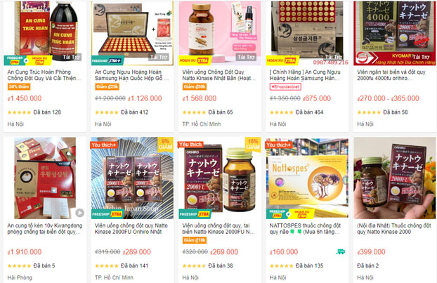 Thuốc chống đột quỵ được bán tràn lan, thổi phồng công dụng trên mạng-2