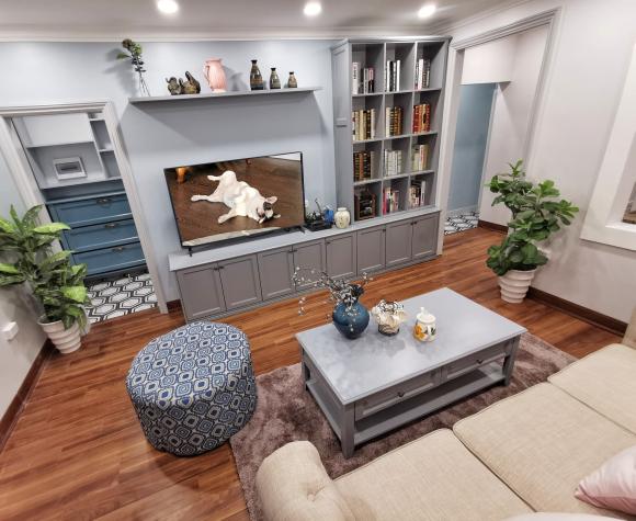 Cải tạo nhà tập thể cũ, xuống cấp gần như không thể ở được thành không gian sống hiện đại-12