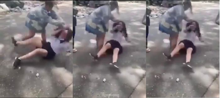 Nữ sinh trung học ở TPHCM bị đàn chị đánh bầm dập trên đường-1