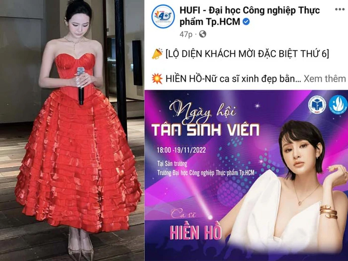 Bị phản ứng dữ dội vì mời Hiền Hồ về biểu diễn đêm nhạc chào tân sinh viên, trường ĐH vội sửa sai-1