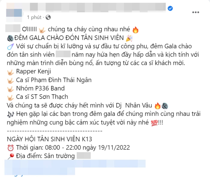 Bị phản ứng dữ dội vì mời Hiền Hồ về biểu diễn đêm nhạc chào tân sinh viên, trường ĐH vội sửa sai-2