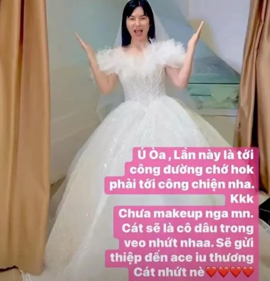 Cát Phượng bất ngờ khoe ảnh đi thử váy cưới sau gần 2 năm chia tay Kiều Minh Tuấn-1