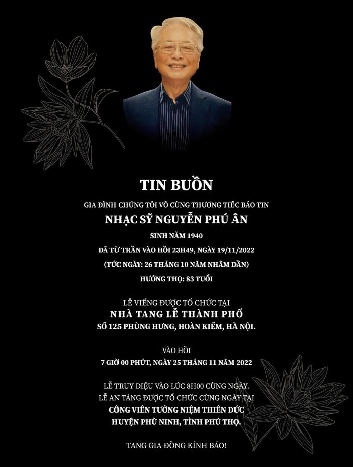 Nhạc sĩ Phú Ân - tác giả lời Việt Bài ca Hồ Chí Minh qua đời-1