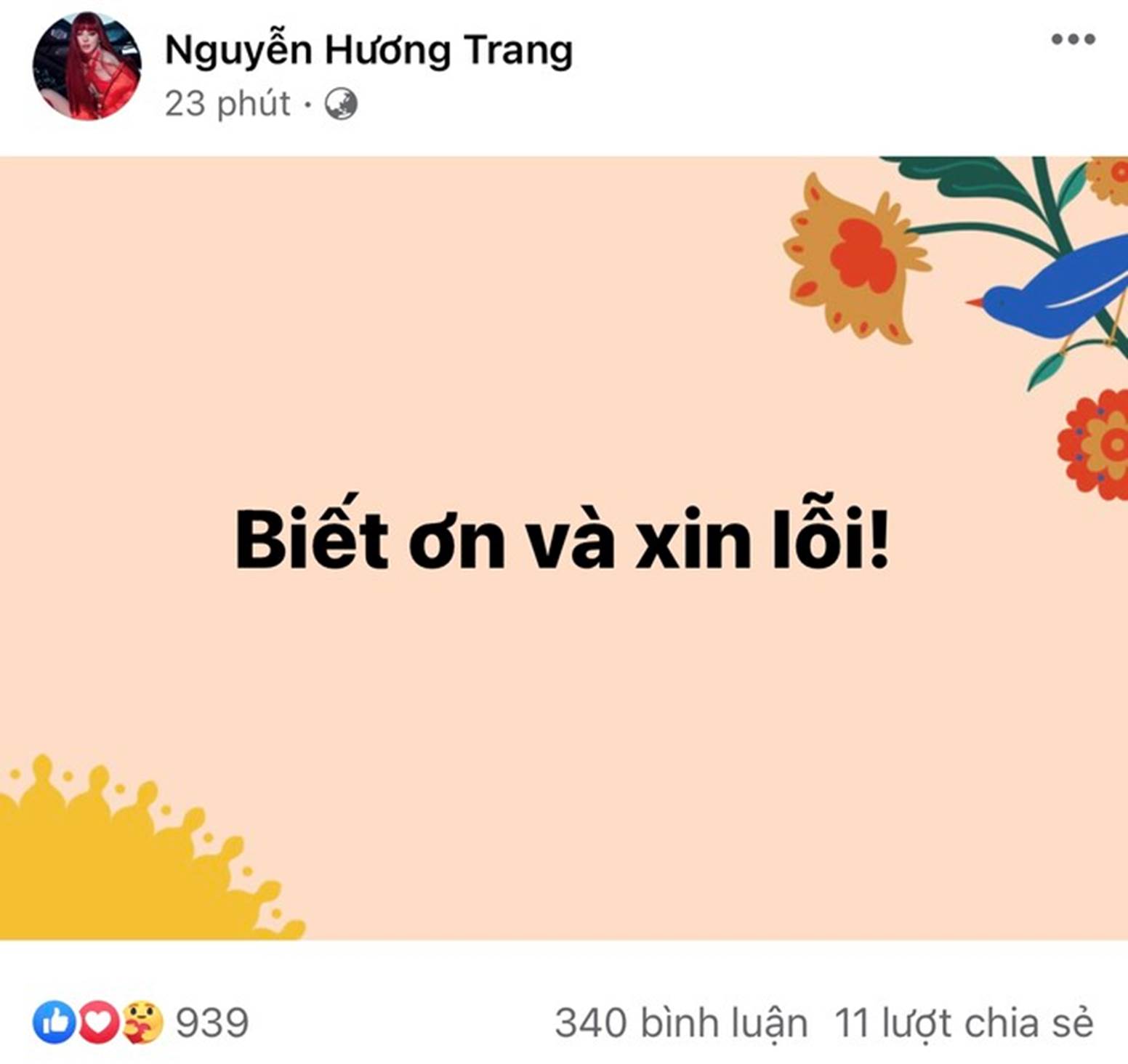 Rời phiên tòa sau khi quỳ gối xin lỗi bị hại bất thành, Trang Nemo tiếp tục có chia sẻ gây chú ý-1