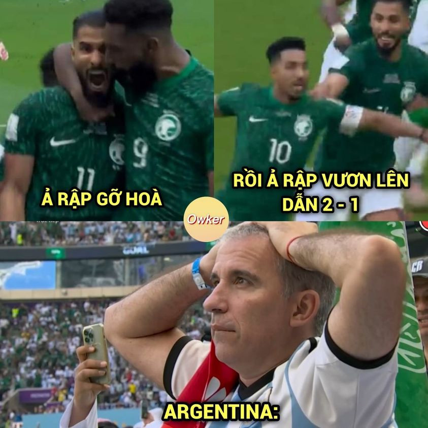 Facebook ngập ảnh chế hài hước sau trận Argentina thua sốc Saudi Arabia-9