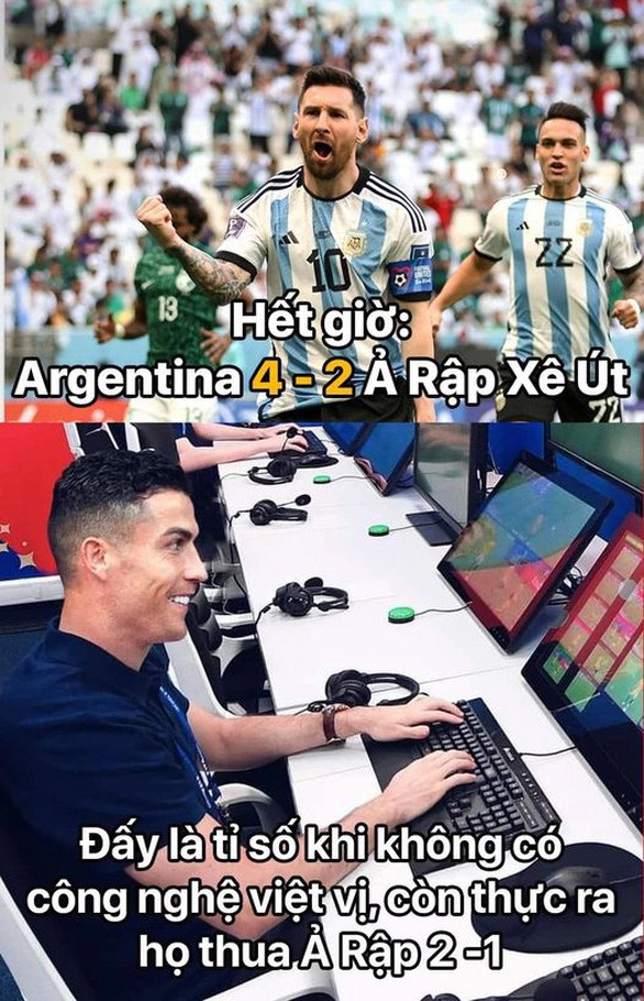 Facebook ngập ảnh chế hài hước sau trận Argentina thua sốc Saudi Arabia-12