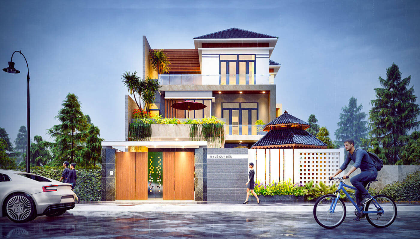 Mẫu nhà mái Nhật 3 tầng thoáng mát với thiết kế tinh tế-5