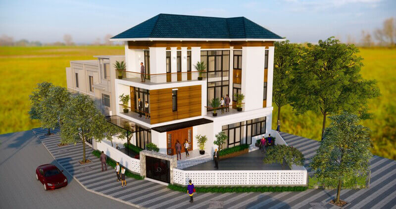 Mẫu nhà mái Nhật 3 tầng thoáng mát với thiết kế tinh tế-6