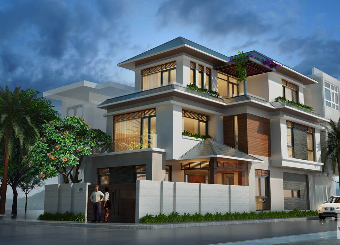 Mẫu nhà mái Nhật 3 tầng thoáng mát với thiết kế tinh tế-7