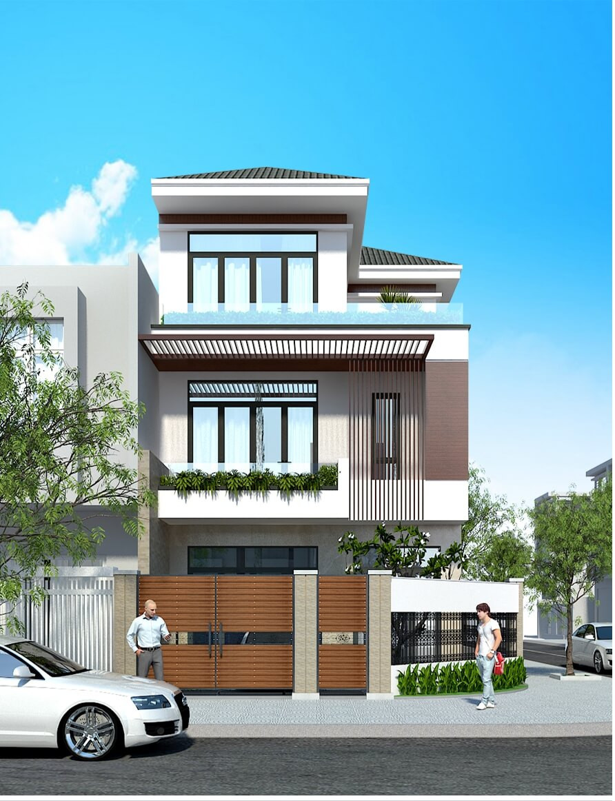 Mẫu nhà mái Nhật 3 tầng thoáng mát với thiết kế tinh tế-8