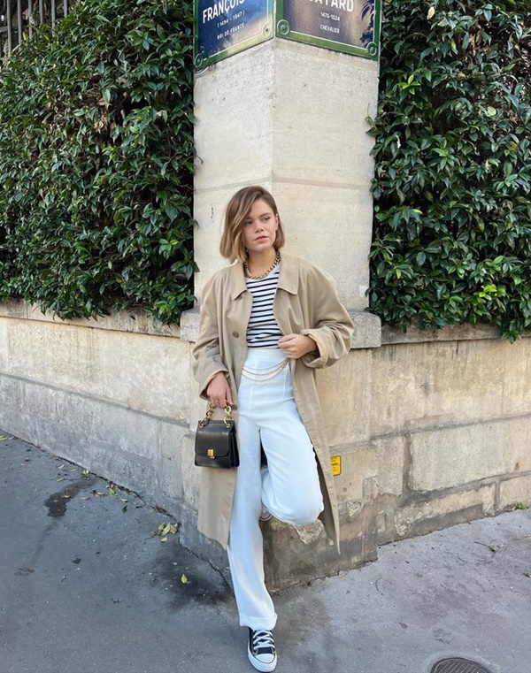 Muốn diện áo trench coat thật sang trọng, hãy học hỏi phụ nữ Pháp-1