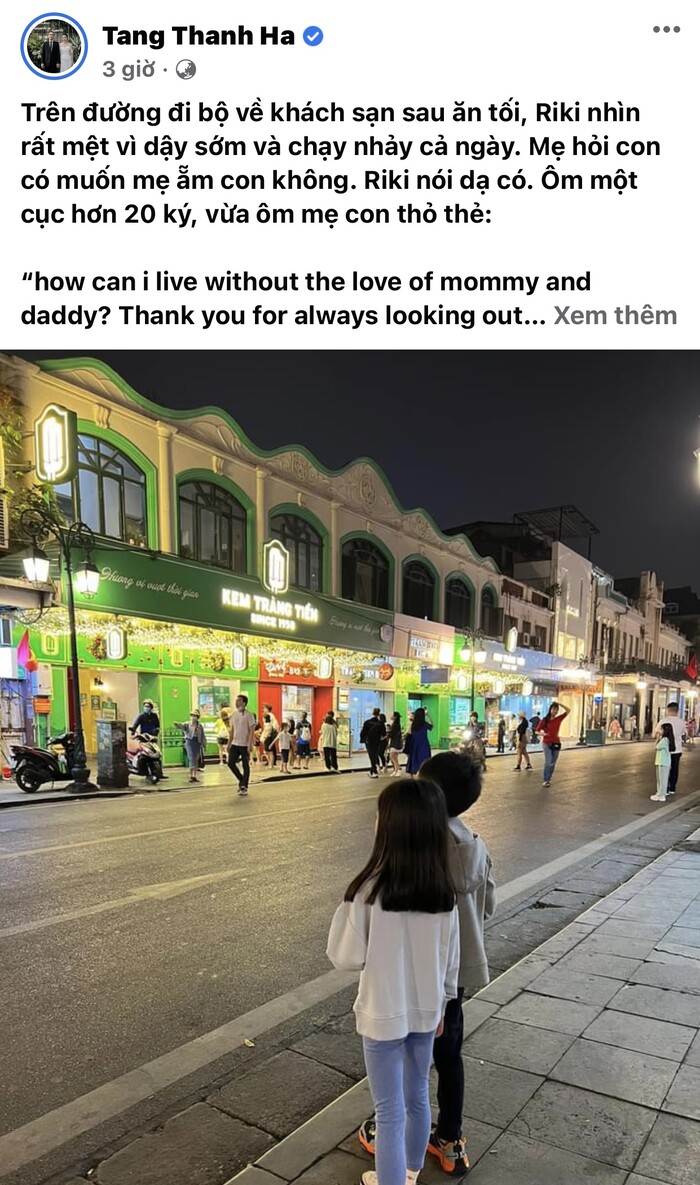 Mới 7 tuổi, nhóc tỳ nhà Hà Tăng ra dáng bà cụ non, nói một câu khiến mẹ thổn thức-1