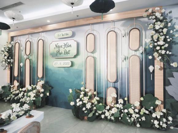 Không gian lễ ăn hỏi với 500 bông sen của Hoa hậu Ngọc Hân-7