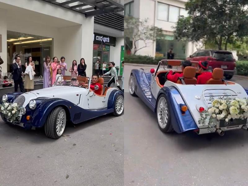 Cô dâu Ngọc Hân thay áo dài, lên siêu xe theo chàng về dinh-11