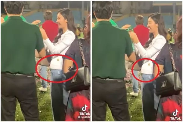 Hai lần ra sân cổ vũ bóng đá, Đỗ Mỹ Linh diện đồ đơn giản hơn nửa tỷ đồng-8