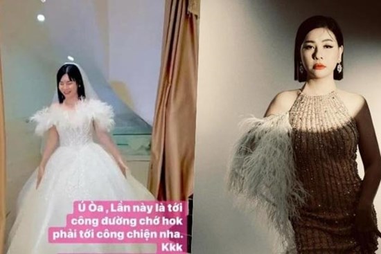 Cát Phượng lên tiếng giải thích việc mặc váy cưới