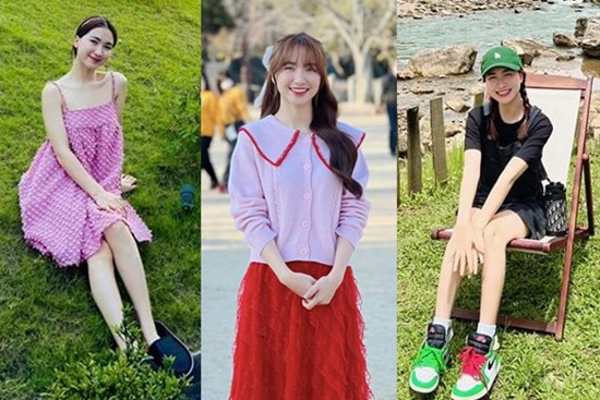 Hòa Minzy đã là mẹ một con những vẫn như nữ sinh nhờ cách ăn diện cực trẻ trung