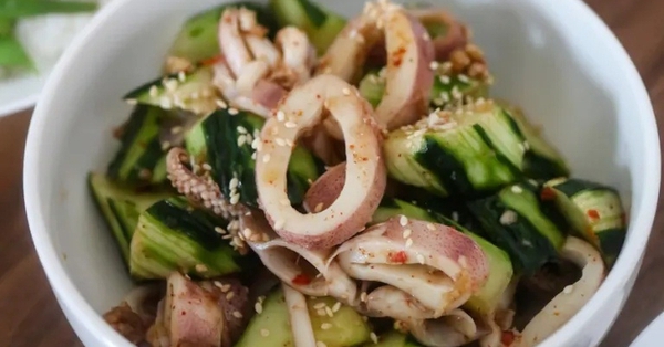 Mực trộn dưa chuột giòn ngon mát lành-6