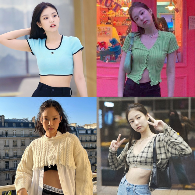 Thánh tạo trend Jennie có 5 kiểu áo len ruột, mix thế nào cũng siêu hay-1