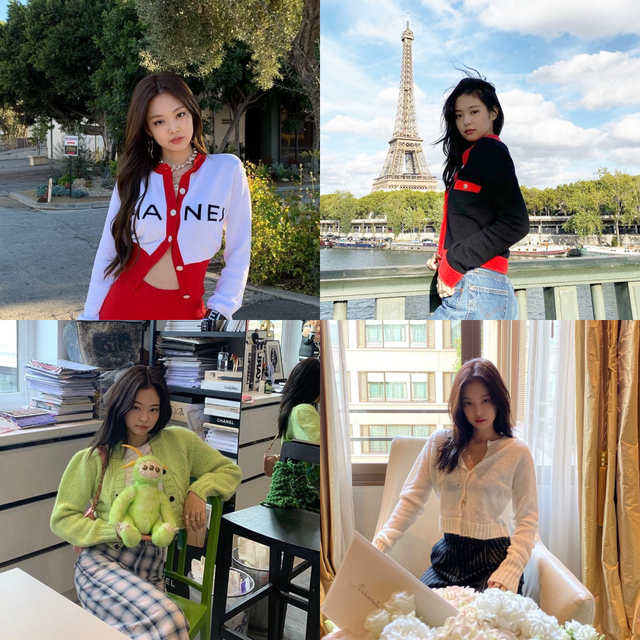 Thánh tạo trend Jennie có 5 kiểu áo len ruột, mix thế nào cũng siêu hay-2