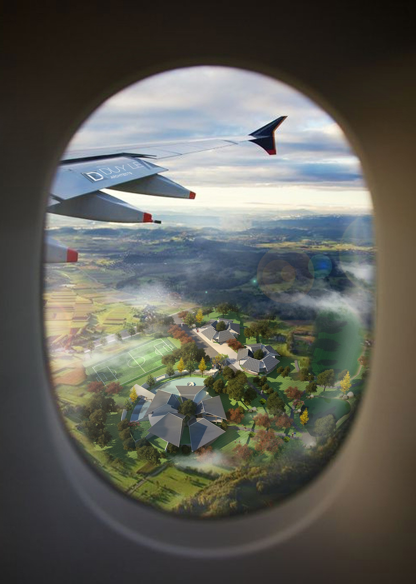 Nhà vườn mô phỏng bông hoa sen, nhường mảng xanh cho đất, nắng và gió-2