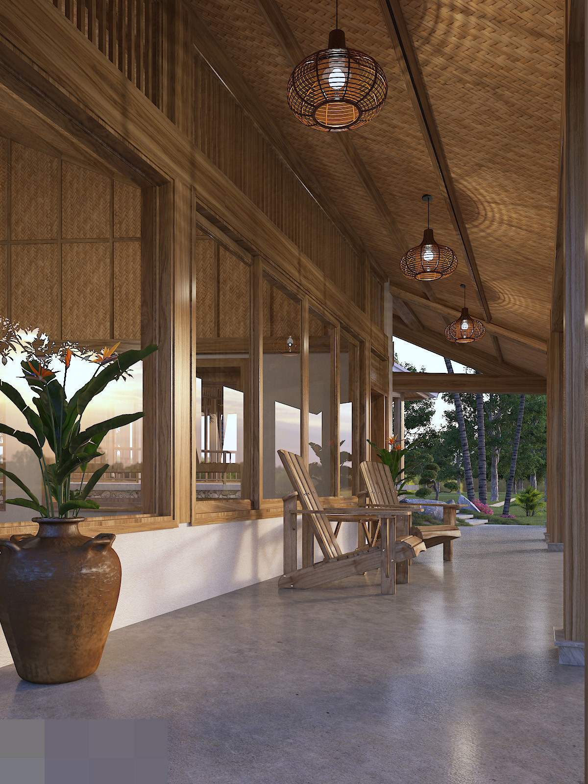 Nhà vườn mô phỏng bông hoa sen, nhường mảng xanh cho đất, nắng và gió-9