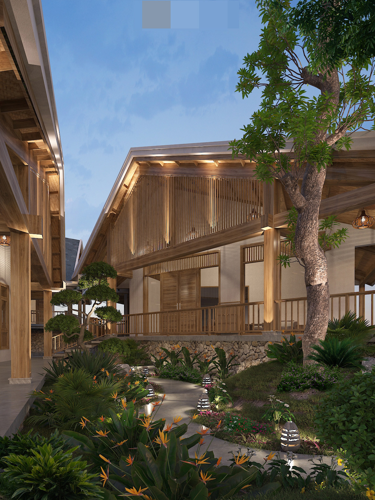 Nhà vườn mô phỏng bông hoa sen, nhường mảng xanh cho đất, nắng và gió-13