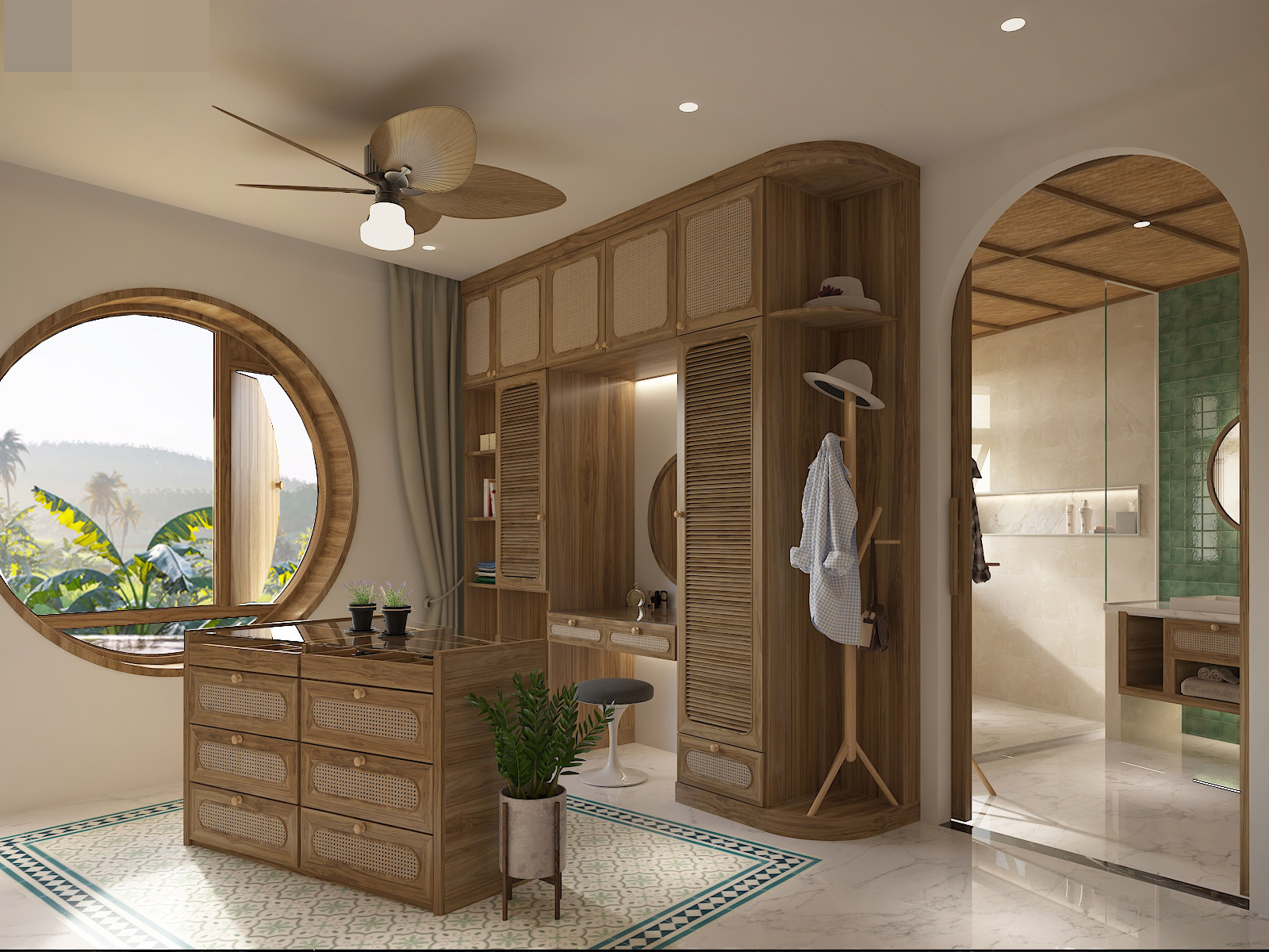 Nhà vườn mô phỏng bông hoa sen, nhường mảng xanh cho đất, nắng và gió-28