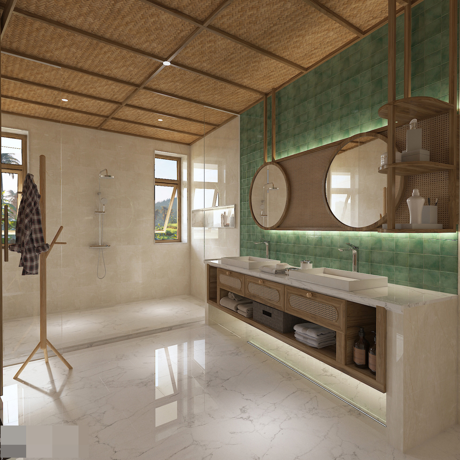 Nhà vườn mô phỏng bông hoa sen, nhường mảng xanh cho đất, nắng và gió-29