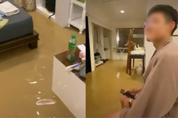 Du khách thức dậy trong phòng khách sạn ngập nước ở Phuket-1