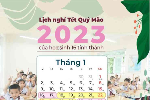 TP.HCM điều chỉnh lịch nghỉ Tết đối với học sinh trên địa bàn-2