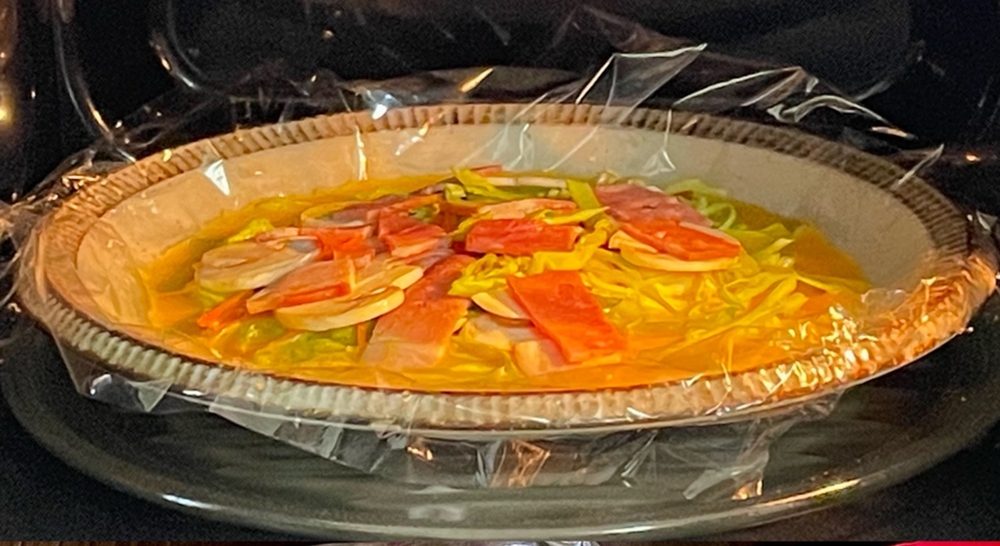 Dùng lò vi sóng làm trứng cuộn thịt rau củ vừa ngon vừa đẹp chỉ trong nháy mắt-3