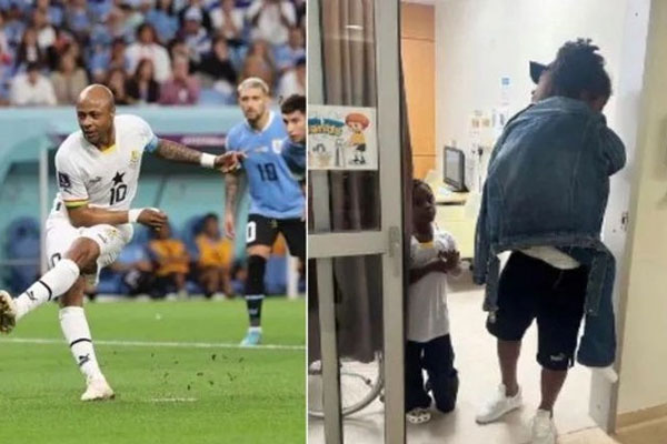 Hy hữu: Con gái ngôi sao Ghana ngất xỉu trên khán đài khi thấy cha sút hỏng penalty-1