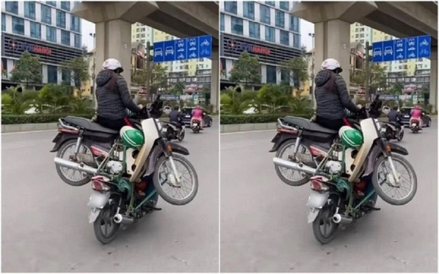 CSGT đã xác minh được danh tính chủ phương tiện trong clip hai xe làm xiếc trên đường phố Hà Nội-1